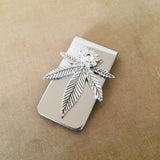 weed gift mens money clip wedding