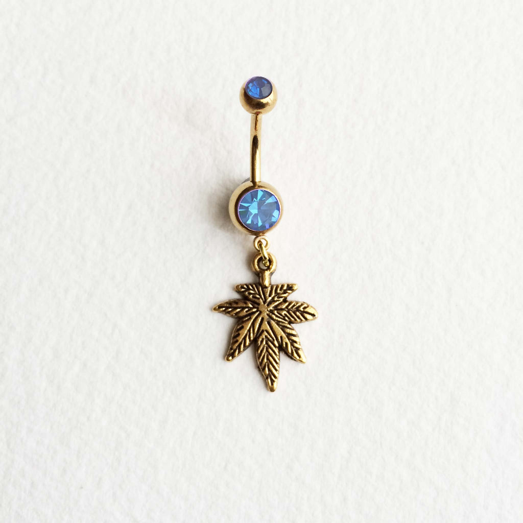 gold belly button ring body jewelry navel