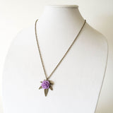 weed necklace stoner gift purple