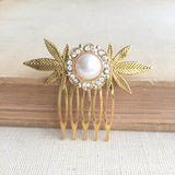 weed wedding comb hair accessories hair clip 