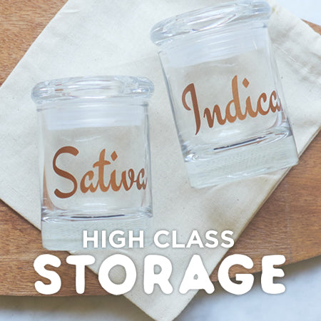 stash weed jar glass cannabis storage