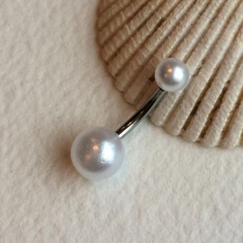 pearl belly button piercing cute body jewelry