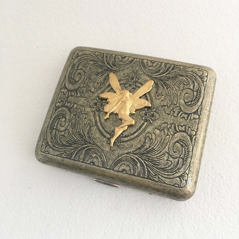 Gold Weed Leaf Embellished Lighter Case – Blunted Objects