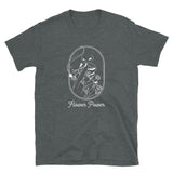 Flower Power Minimalist Weed T Shirt - Dark