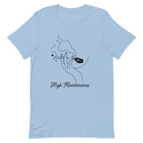 High Maintenance Minimalist Cannabis T Shirt - Pastels