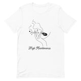 High Maintenance Minimalist Cannabis T Shirt - Pastels