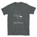 High Maintenance Minimalist Weed T Shirt - Dark