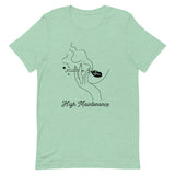 High Maintenance Minimalist Cannabis T Shirt - Pastels