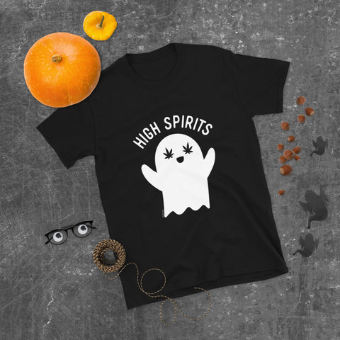 High Spirits Kawaii Ghost - Weed Halloween T Shirt