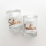 Stash Jar Set - Sativa and Indica 1/8