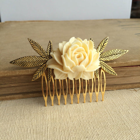weed wedding comb gift hair accessories hair clip 