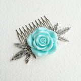 weed wedding hair accessory