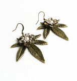 stoner gift cannabis jewelry marijuana earring girly