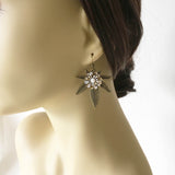stoner gift cannabis jewelry marijuana earring girly