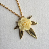 weed jewelry necklace gold womens