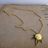 weed jewelry necklace gold womens