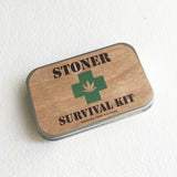 stoner survival kit weed tin stash box